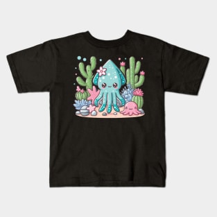 Cute Squid Kids T-Shirt